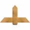 Ekena Millwork Eugene Rough Sawn Timber Gable Bracket, Western Red Cedar, 36"W x 21"H x 4"D x 6"F, 14/12 Pitch GBW036X21X0406EUG00RWR - alternate 1